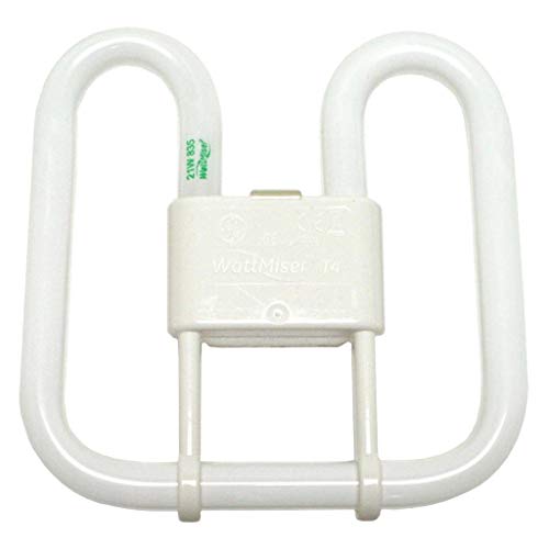 GE 22178 - F212D/835/4P - 21 Watt 2D Compact Fluorescent Butterfly Light Bulb, 3500K