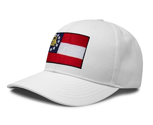 Image of International Tie State Hat for Men and Women, Adjustable Snapback Trucker Baseball Cap with Embroidered Patch