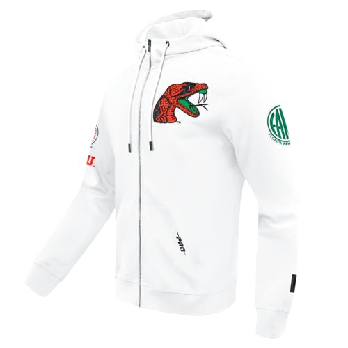 Image of Pro Standard Mens College Classic Chenille Cotton Double Knit Full Zip Hoodie