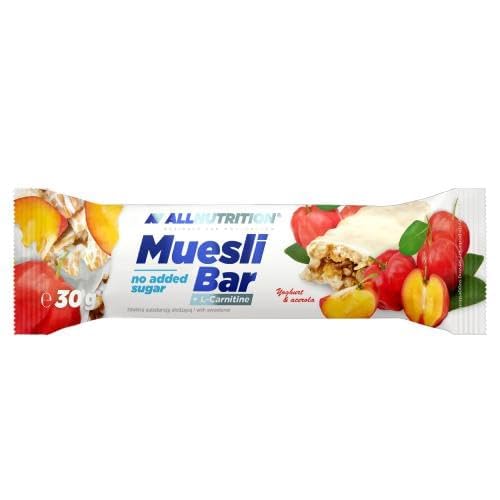 Muesli Bar L-Carnitine Allnutrition au yaourt et acerola pour le sport