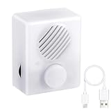 Kleines Diktiergerät – batteriebetriebenes weißes Diktiergerät, Sprachnachrichten, aufzeichnbares Soundmodul, 360 Sekunden Multi-Message-Diktiergerät für Bastler