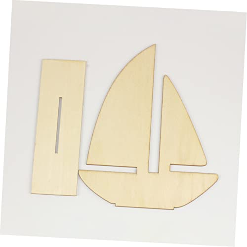 50 Pcs Diy White Embryo Sailboat Woodsy Decor Sailboat Ornament Sailboat Decor Nautical Wall Hanging Sailboat Centerpiece Unfinished Wood Shapes Rustic Wooden Embellishments Blank #TOP4