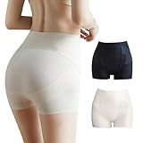 [Mmlnrc] ガードル ショーツ レディース 補正下着 すっぽりショーツ ヒップアップ 美尻 ペチパンツ タイツ 骨盤ケア 着圧 産後ガードル ハイウエストショーツ お腹まで包む 履くだけ美しいボディライン (JP, アルファベット, L, 標準, 黒＋肌色)