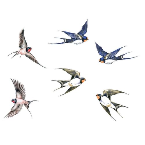 Mikikit Pegatinas Anti-colisión para Ventanas Adhesivo Estático Protección contra Choques de Aves para Dormitorio y Salón Removible y Reutilizable Fácil de Aplicar sin Dejar Residuos