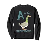 Photo Gallery a è per asparagoose goose humor apparel felpa Photo Gallery a è per asparagoose goose humor apparel felpa