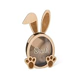 Personalized Piggy Bank Bunny Savings Box Easter Egg Drop Custom Money Box for Chocolate Eggs Gift