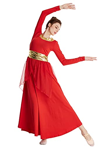 Robe de danse à manches longues pour briller en spectacle de danse - 2