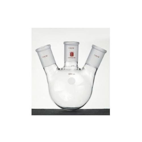 F43243 L Synthware Round Bottom 3-Neck Flask with Center 24/40 and Side 24/40 Joints, 3 L