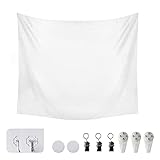 Blank Tapestry, Plain White Sublimation Printing Tapestry Wall Hanging Decorative Tapestry for...