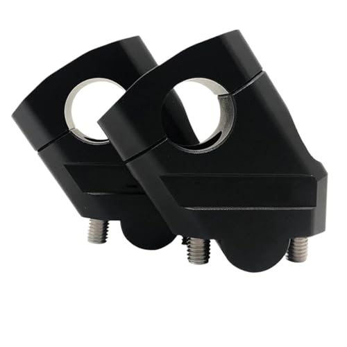 Riser de guidon de moto 22mm noir en aluminium pour rehausser le pilotage
