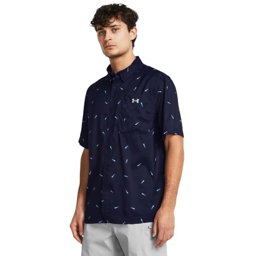 Under Armour Men's Dockside Short Sleeve T-Shirt, 410 Blue, SM - image 1