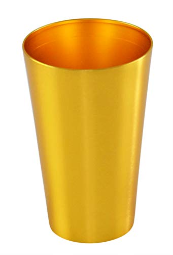 Home-X Colorful Aluminum Drinking Cups Set Of 6, Colored Metal Tumblers, Shatter Resistant, Stackable, 6 Metallic Colors - 16 Ounces #TOP5