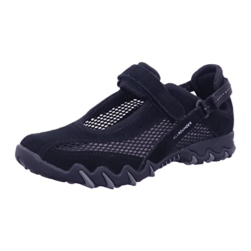 Allrounder by Mephisto NIRO Outdoor Fitnessschuhe Damen, Schwarz (Black/Black Coresuede N 84/O.Mesh 84), 40 EU