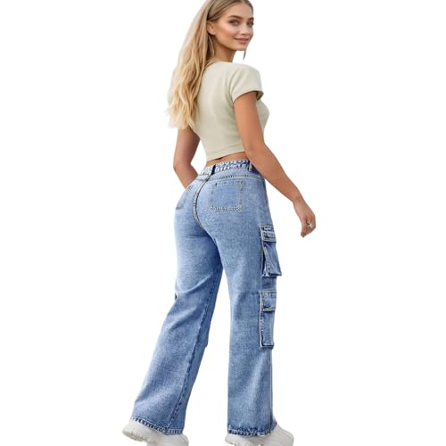 Plus Size Straight Leg Jeans for Women Work Jeans for Women Sidefeel Jean for Womens High Waisted Wide Leg Jean4