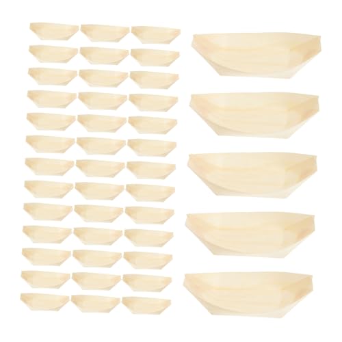 Platos para sushi de madera sintética 6 pulg x100 miniatura 1