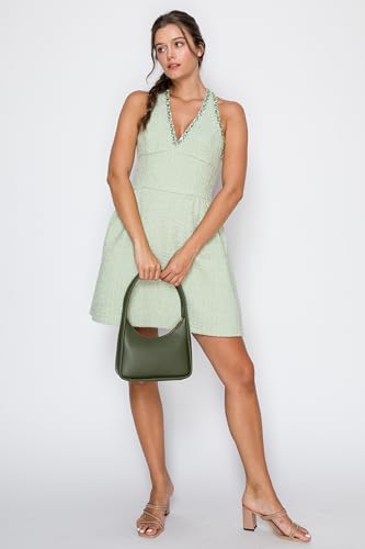 Image of Small Minimalist Shoulder Bag for Women, Faux Leather Underarm Purse, Chic Top Handle Handbag for Everyday