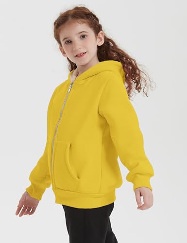 Image of Kids Sherpa Lined Zip Up Hoodie Winter Warm Fleece Jacket 4-15Y