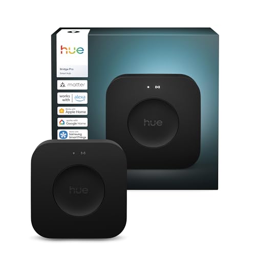 Philips Hue Bridge Pro, Smart Light Hub, Wireless, Advanced Encryption, Supports 150+ Lights and 50+ Accessories, Works with Apple Home, Amazon Alexa, Google Assistant, Samsung SmartThings by Philips Hue - Used condition - CA$91.51