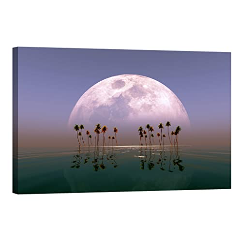 Toile canvas nature 80x120 cm tableau phosphorescent dcl032-2 grand format