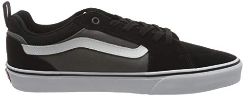 Vans Filmore Sneakers voor heren, suède/canvas, Zwarte suède canvas Black Pewter T2j, 42 EU