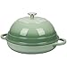 VORRINGARD Cast Iron Enameled Dutch Oven Pot with Lid for Bread Baking, Bread Oven, 6 Quart, Green