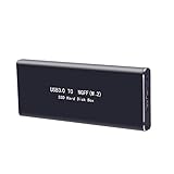 Kompatibel mit SATA-Bus NGFF M.2 2280/2260/2242/2230 SSD nur mit Schlüssel B / Schlüssel B + M (Hinweis: Dieser kann nicht mit PCIe NVMe / PCIe AHCI M.2 interner SSD mit Schlüssel M passen.)