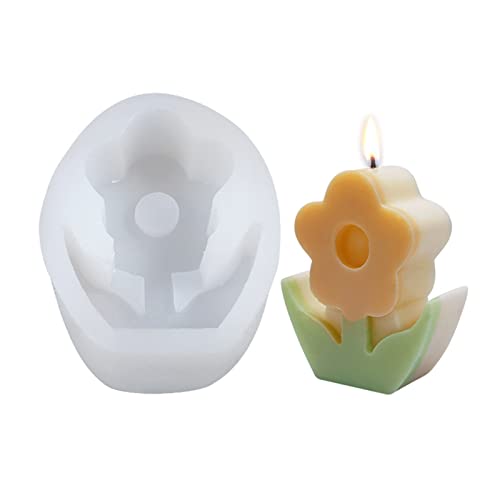 Stampo in silicone per candele a forma di fiori di...