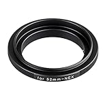 ayex Retroadapter Umkehrring Kompatibel mit Sony E-Mount 52mm Reversering Makroadapter zum umgekehrten Anschrauben eines Objektivs