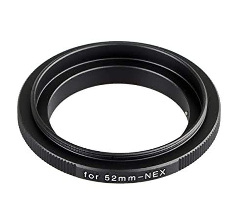 ayex Retroadapter Umkehrring Kompatibel mit Sony E-Mount 52mm Reversering Makroadapter zum umgekehrten Anschrauben eines Objektivs