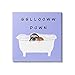 Stupell Industries Slow Down Baby Sloth Bubble Bath Lavender Purple, Designed by Ashley Singleton Canvas Wall Art, 24 x 24, White