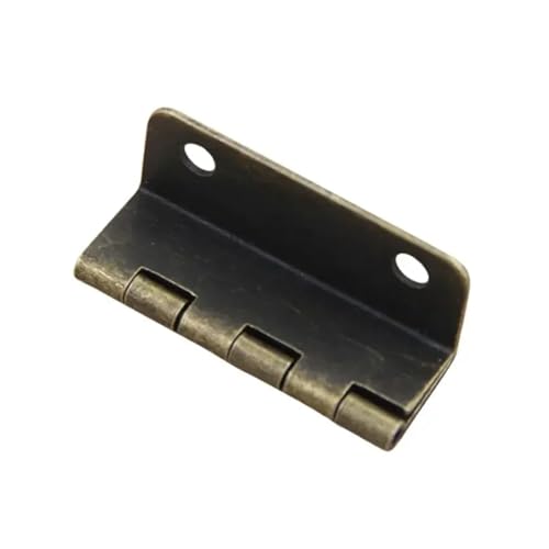 4Pcs Cabinet Door Hinge Luggage Jewelry Wood Boxes Vintage Hinges(Silver)