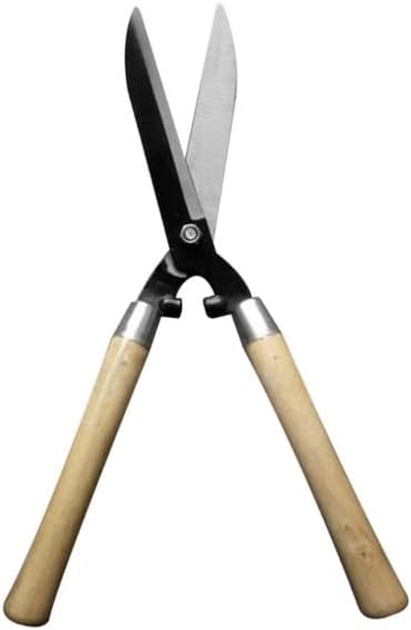 Professional Pruning Scissors Hedge Shears Clippers with Long Wooden Handle for Garden Shears Shimming Shaping