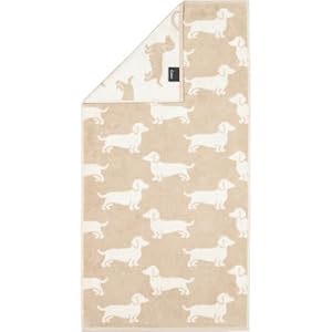 Cawö Handtuch WE Love Dogs 6246 Natur-Beige