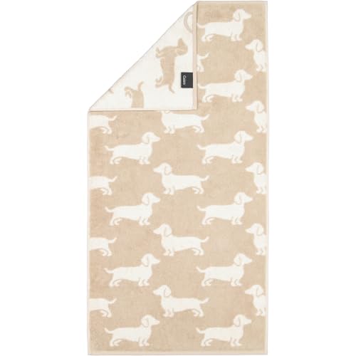Cawö Home - Asciugamani We Love Dogs 6246, beige naturale, 33 asciugamani, 50 x 100 cm