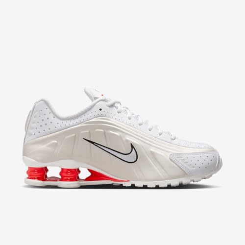 Nike Shox R4 Women's Shoes (AR3565-103, White/Phantom/Picante Red/White)3