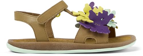 Camper Bicho K800582, Sandalo Con Cinturino A T Bambine E Ragazze, Multicolore 001, 27 Eu - 2