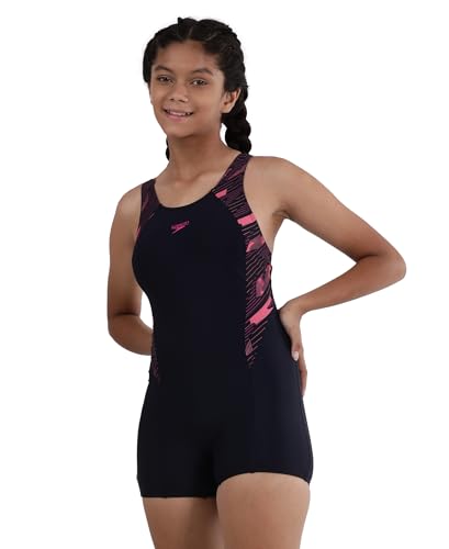 Image of Speedo Girl's Hyperboom Splice Muscleback Legsuit Swimwear