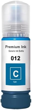 CANOFF 012 Cyan Ink Compatible Refill Ink for Epson L8180 / L8160 Printer – Compatible Ink Bottle for Epson 011/012 Ink (Cyan)