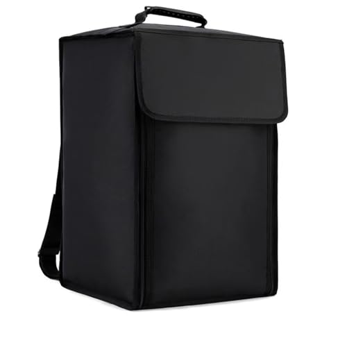 YolieraArt Cajon Box Drum Bag with Carry Handle and Shoulder Straps, Waterproof Padded Backpack For Drum Accessories, Thick and Portable Travel Drummers Carry Bag (Black, XL: 20.5x13.4x13.4 in)