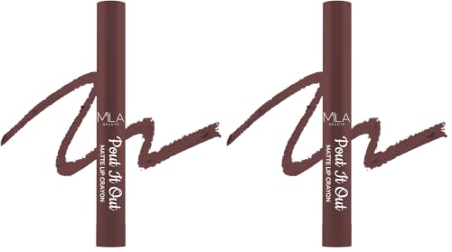 Image of Mila Beaute Pout It Out Matte Lip Crayon | Highly Pigmented & Enriched With Jojoba Oil | Soft Matte Finish | Creamy & Light Weight Texture | Smooth Glide Application | Shade - (Lady Marian 1.25g)