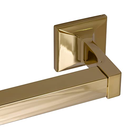 Image of Design House 533273 Millbridge Classic 24-inch Towel Bar for Bathroom Bedroom Closet or Kitchen Polished Brass