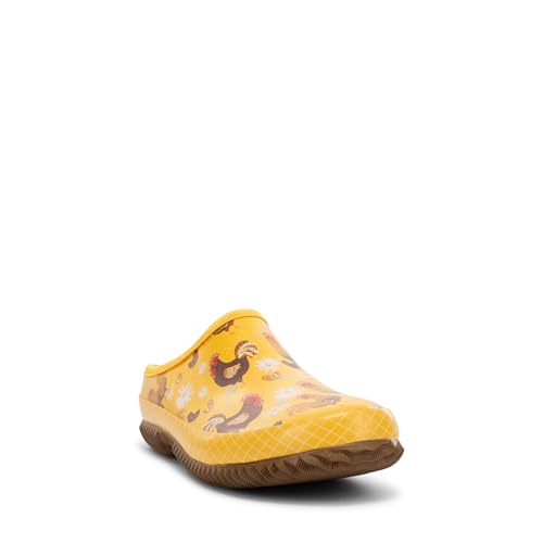 Image of Western Chief Women's Neoprene Waterproof Insulated Rubber Garden Clogs | Ladies footwear with warm lining, removable EVA comfort insole, and easy rinse self-cleaning outsole for wet weather chores