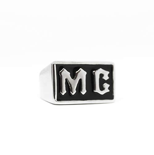 MC Motorcycle Club Ring, MC Outlaw Biker Club Ring, MC 316L Stainless Ring4