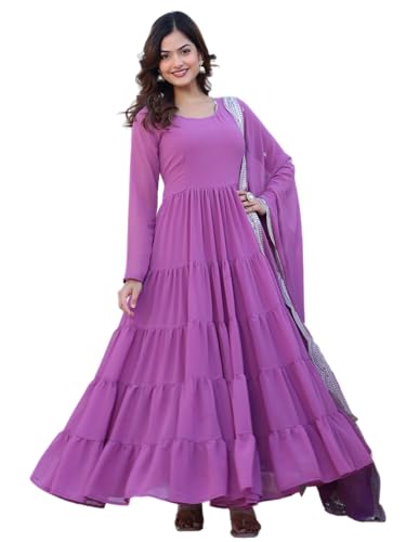 Image of Wedani Georgette Sequins Work Anarkali Kurta Set for Women