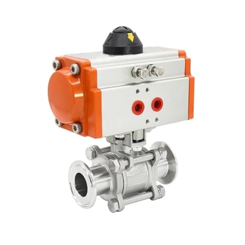 Vanne à boisseau sphérique pneumatique inox 3.8 cm résistant à la corrosion et maintenance rapide - 4