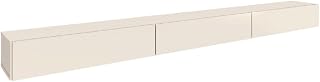 Rack Suspenso para Painel ou TV até 75 Polegadas 3 Portas 1,99m Off White EDN