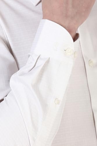 Image of Peter England Men White Regular Fit Formal Shirt