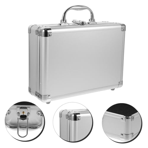 Lurrose Tool Chest Briefcase Tool Box Organizer Password Lock Storage Case Heavy Duty Suitcase for4