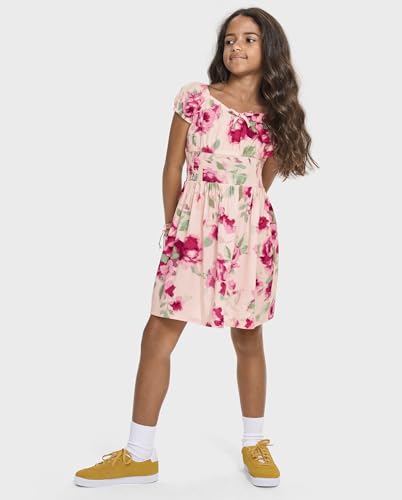 Image of The Children's Place girls Floral Smocked Babydoll Dress