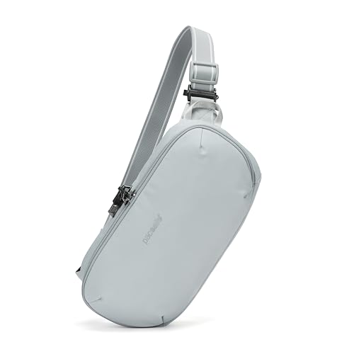 Pacsafe V Urban sac à bandoulière antivol gris numérique 5 Liter pour voyage et sécurité quotidienne